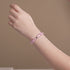 Pink Pony Club | 925 Sterling Silber | Feuerwerk Glaskiesel Armband
